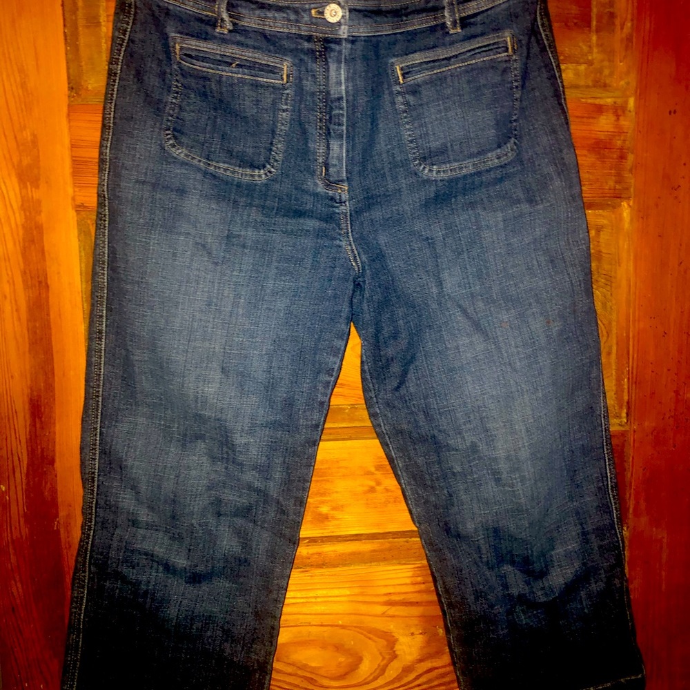 Chico size 1.5, denim capri, excellent condition